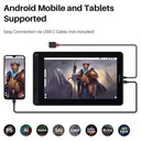 Tableta Grafica Huion Kamvas 13 Pen Display Cosmo Blac GS1331-B