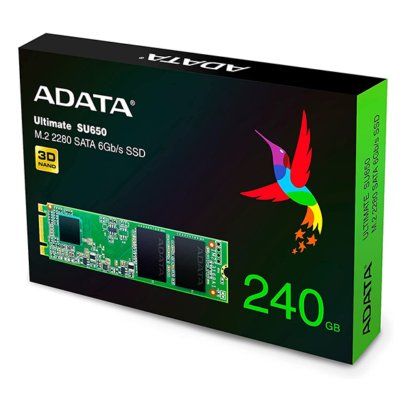 Unidad M.2 ADATA 240GB SU650 2280 SSD ASU650NS38-240GT-C
