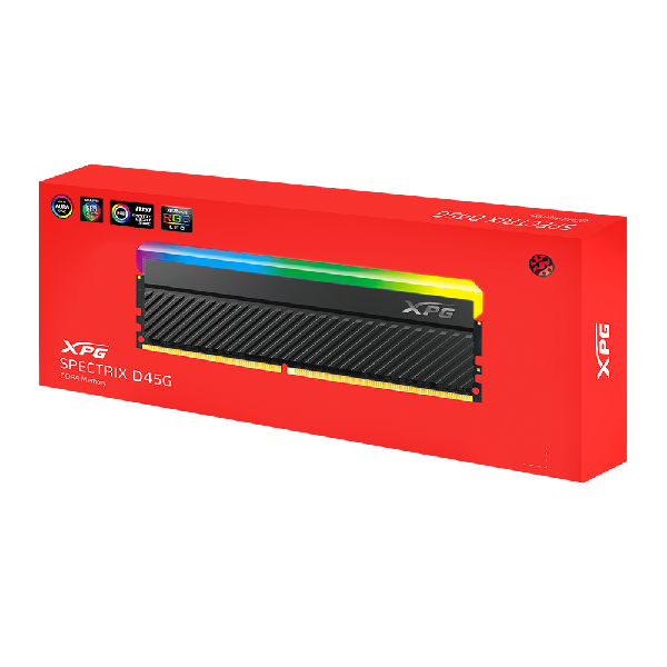 Memoria Ram Adata XPG SPECTRIX D45G 16GB DDR4 3600Mhz RGB AX4U360016G18I-CBKD45G