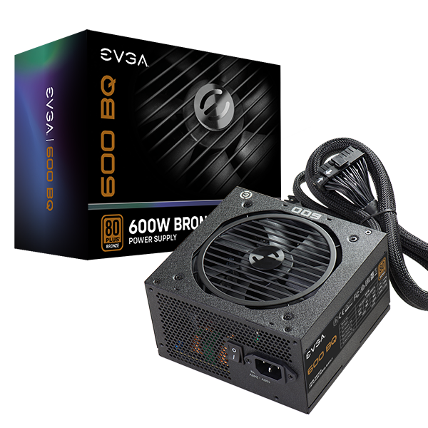 Fuente de poder 600BQ 600W 80 Plus Bronze Semi-Modular EVGA