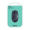 Mouse Logitech M100 Optico 3 Botones Cable USB Negro