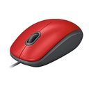 Mouse USB Logitech Silent M110 Rojo 910-005492
