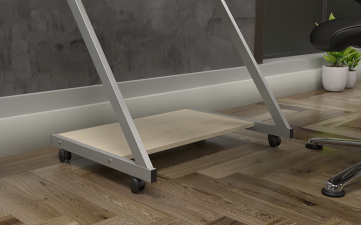 Escritorio Xtech de un nivel Beige, Haya, Roble, Ébano XTF-CD193