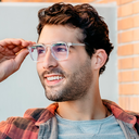 Gafas GUNNAR INTERCEPT Gaming Glasses (Crystal Frame) Color Lente Amber, Frame Transparente, Light weight, 100% UV Block - INT-07601