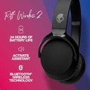 Audífonos Skullcandy RIFF WIRELESS 2 ON-EAR TRUE Color Negro, Bluettoth 5.2, 34 horas de Bateria, Carga Rápida - S5PRW-P740