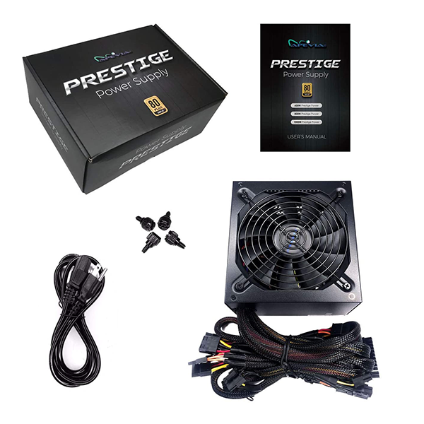 Fuente de Poder Apevia Prestige 800W  80+ Gold Certificado