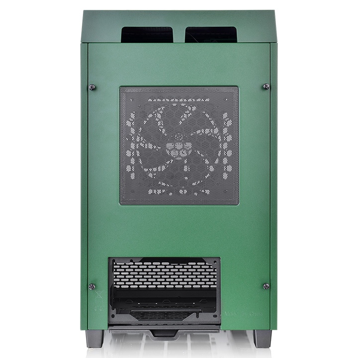 Case Thermaltake The Tower 100 Mini ITX Edition, USB 3.2, Tipo C, Temp Glass, Racing Green