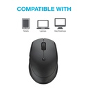 Mouse Inalambrico JLAB Charge Ligero y Compacto Bluetooth/ USB,  Recargable - MGOCHRGMSRBLK124