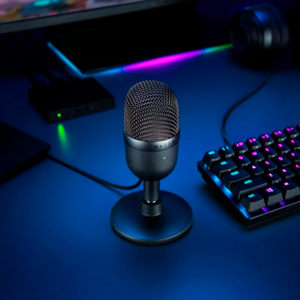 Microfono Seiren V3 Mini Razer Usb Color Negro, RZ19-05050100-R3U1