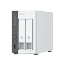 NAS QNAP 2.5GbE de 2 bahías más asequible CPU ARM Cortex-A55 de cuatro núcleos, NPU integrada y 4 GB de RAM DDR4 (sin disco) 22 TB MAX QP-TS216G