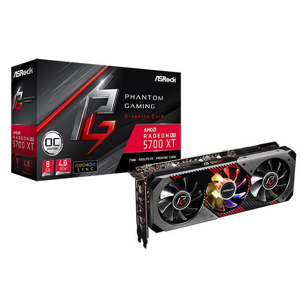 Tarjeta de Video AsRock Radeon RX5700 XT Phantom Gaming, 8GB OC