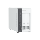 NAS QNAP 2.5GbE de 2 bahías más asequible CPU ARM Cortex-A55 de cuatro núcleos, NPU integrada y 4 GB de RAM DDR4 (sin disco) 22 TB MAX QP-TS216G