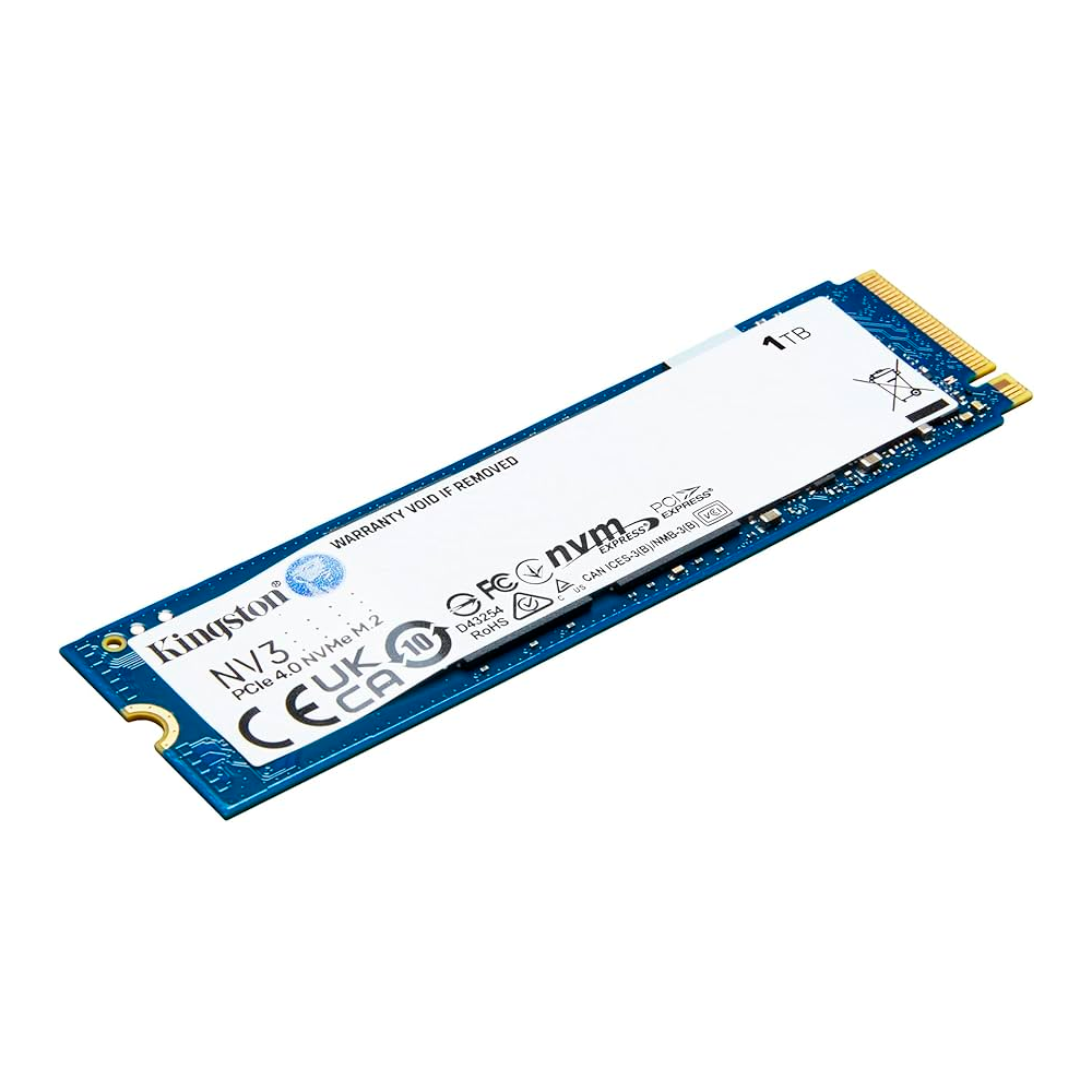 Almacenamiento M.2 Kingston NV3 1TB NVME 2280 SSD PCIE 4.0, SNV3S/1000G