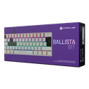 Teclado Mecanico Primus  Ballista61T, USB Español, Switch Red, Anti Ghosting, 20 efectos LUZ, 125Hz, Blanco/negro PKS-S060W-S 
