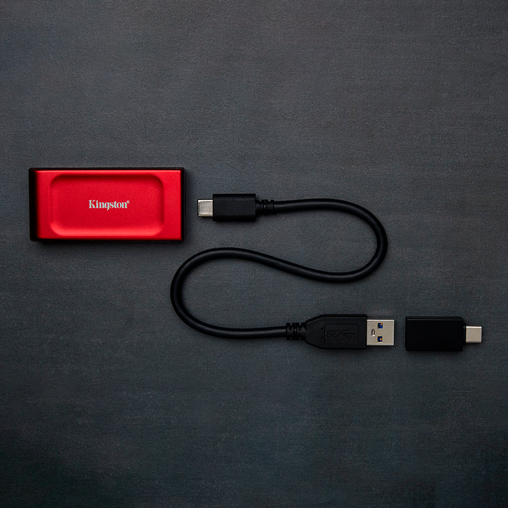 Disco SSD Externo Kingston XS1000R 1TB Up to 1050MB/s USB 3.2, SXS1000R/1000G