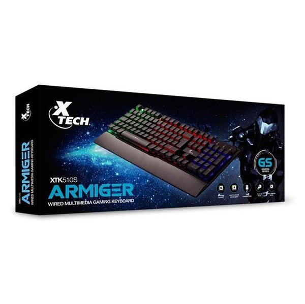 Teclado Gaming Armiger XTK-510S multicolor Backligth USB Xtech