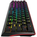 Teclado Marvo tipo-C. Negro Rainbow Switch RED-KG962SP-R