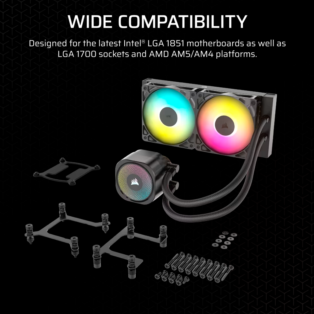 Enfriamiento Liquido Corsair Nautilus 240 RS ARGB - Negro - CW-9060092-WW