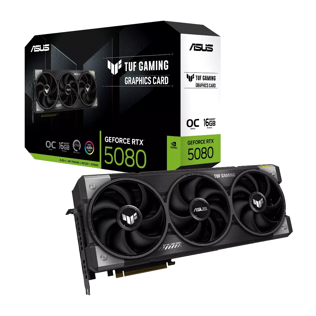 Tarjeta de Video Asus TUF RTX 5080 16gb GDDR7 Gaming, TUF-RTX5080-O16G-GAMING
