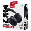 Audifonos Maxell HP-BTMX2 MAXPODS Bluetooth + 3.5mm, Negro-Gris