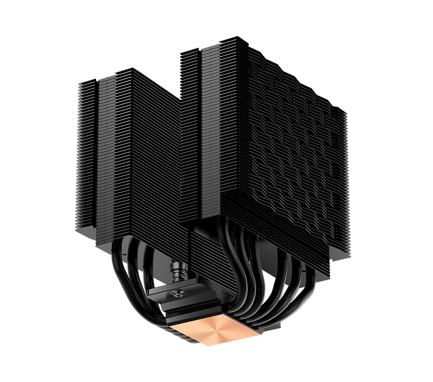 Disipador de Calor CPS RT620 BK CPU Air Cooler, dual tower dual fans,TDP 265W, Intel LGA115X/1200/1700/1851/AMD AM4/AM5 RT620 BK RT620- BKNWXX-GL