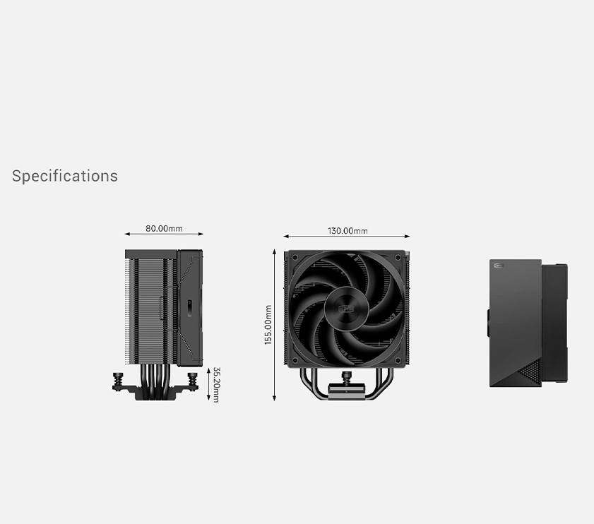 Disipador de Calor PCCOOLER CPS Cooling Fan, TDP 240W, RZ400-BKNWNX-GL