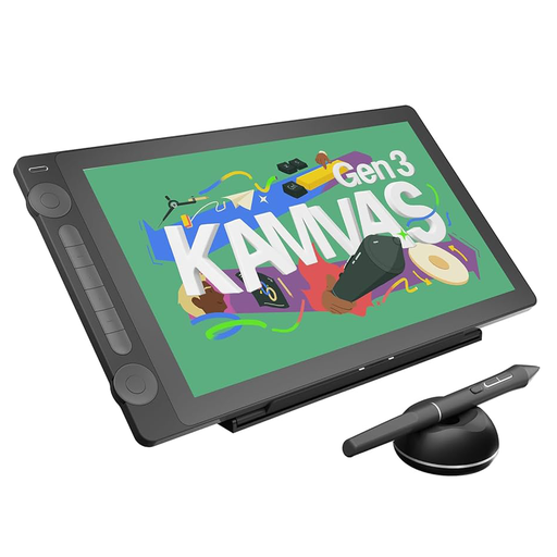 Tableta Gráfica HUION Kamvas 16 15.6 Pulgadas con Pantalla para Dibujo Digital Gen3 - GS1563-K