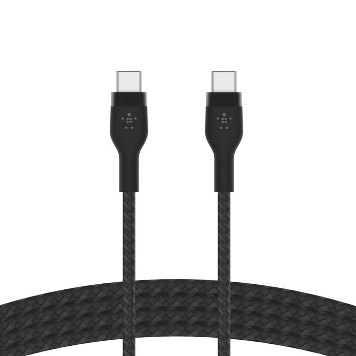 Cable Belkin Cable Pro Flex USB-C a USB-C con correa 2M BLK, CAB011bt2MBK