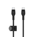 Cable Belkin Pro Flex USB-C a USB-C con correa 3M Negro, CAB011bt3MBK