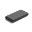 Power Bank, Belkin 20K, USB-A, USB-C,15W, Black, BPB012btBK