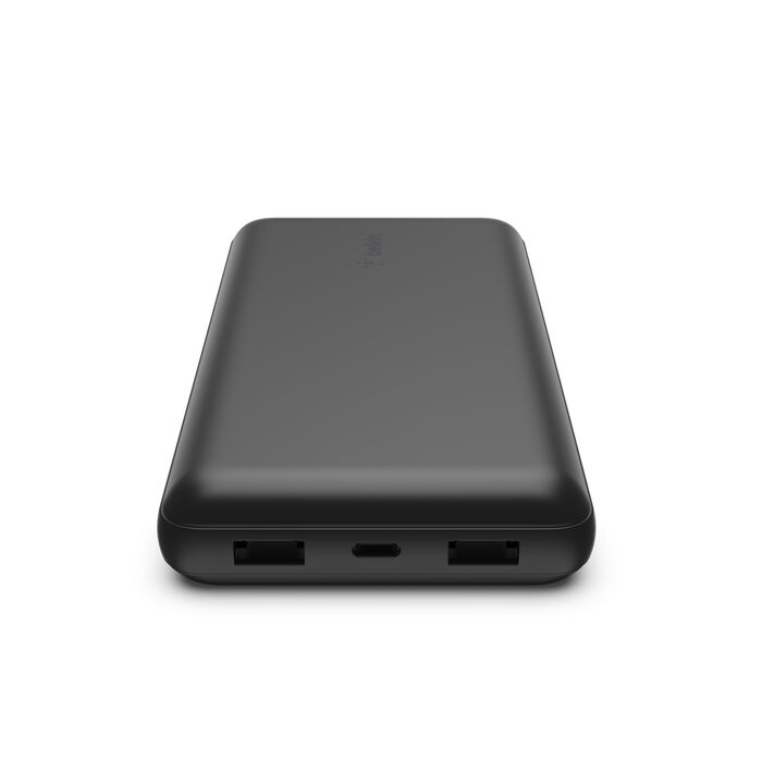 Power Bank, Belkin 20K, USB-A, USB-C,15W, Black, BPB012btBK