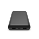 Power Bank, Belkin 20K, USB-A, USB-C,15W, Black, BPB012btBK