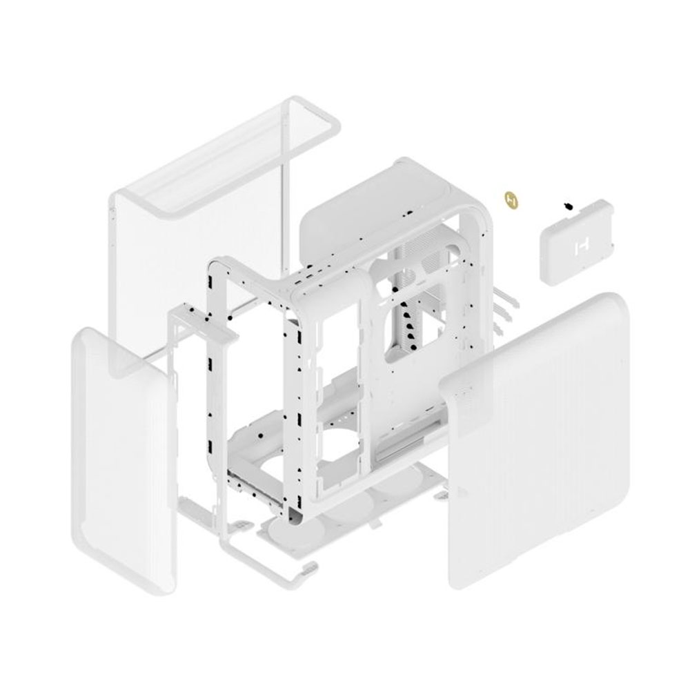 Case Hyte X50 Air Snow White - CS-HYTE- X50A-WW