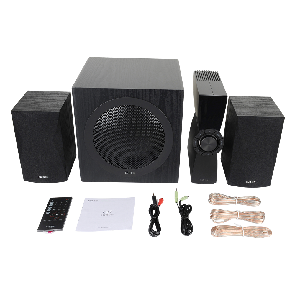 Sistema de Bocinas 2.1 Edifier CX7 - 12 W × 2+ 45 W - Bluetooth - Negro