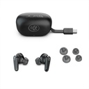 Audifonos JLab Go Pods ANC True,  Bluetooth, Cancelación de Ruido , Más de 26 Horas de bateria, IP55, 2 microfonos, Color Negro - EBGOPODSRBLK124