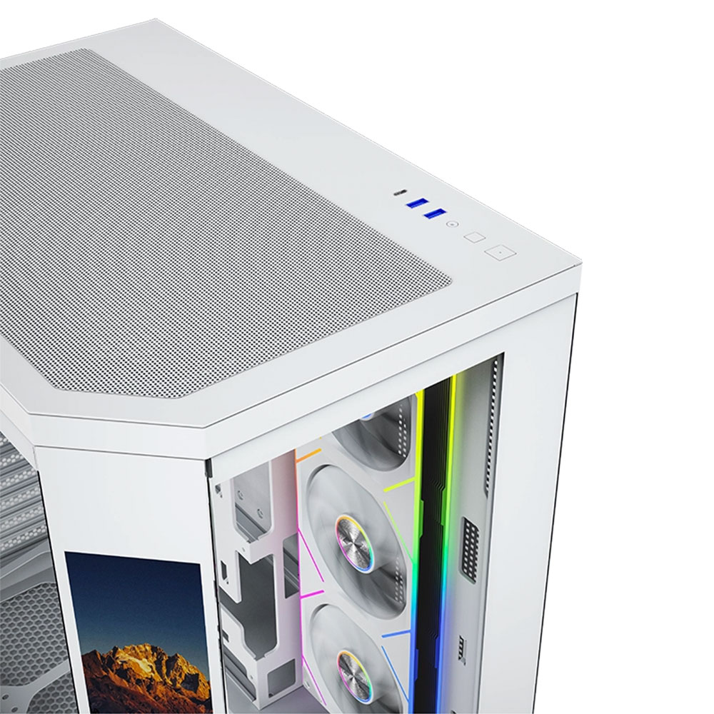 Case XYZ Neutron X Pro Blanco – Mid Tower, Pantalla LCD, 4 Fans ARGB, Vidrio Templado- XYZ-SA-1018