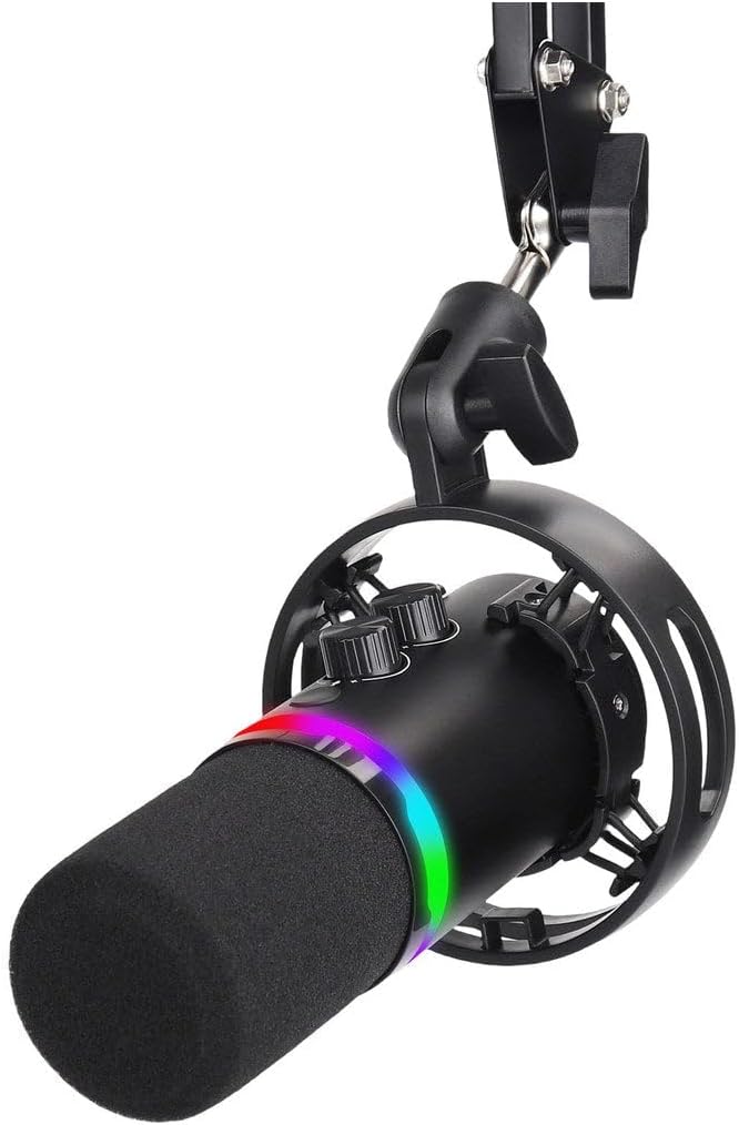 Microfono Redragon Solara - Negro - RGB - GM307
