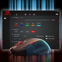 Mouse Redragon Taipan MAX - Negro - M810RGB-MAX, 12000 DPI con cable/mouse RGB inalámbrico con llave de fuego rápido, 8 botones macro
