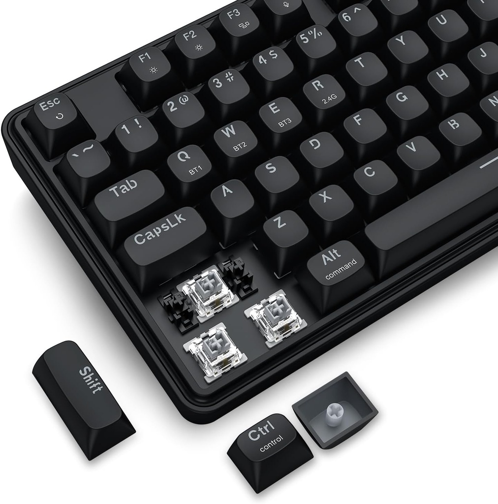  Combo Teclado y Mouse Redragon Gaming Essentials - Inalambrico de 3 modos, teclado de junta K689 PRO RGB 108 teclas, mouse M693 de 8000 DPI M693Negro - S163