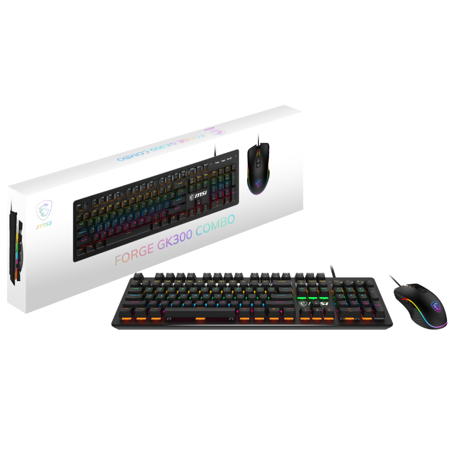 [19258]  Teclado Mecanico MSI Forge GK300 Switch Blue Us - Ingles - S11-04US20P-HH9