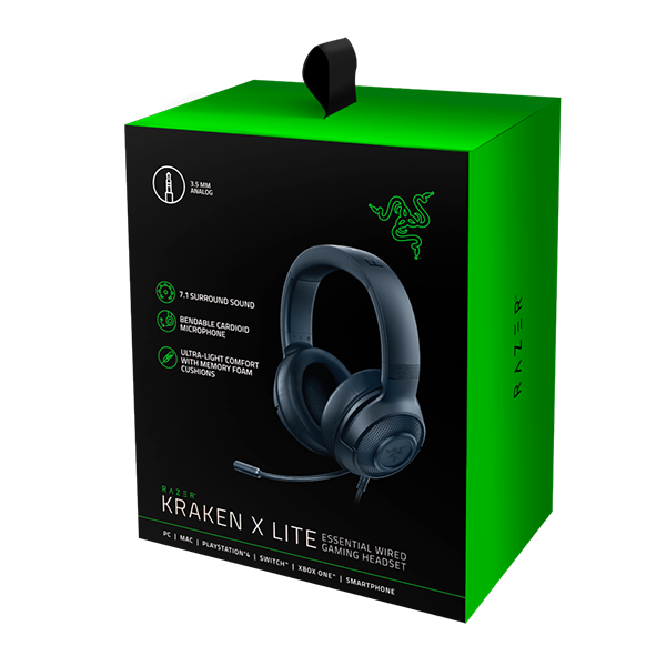 Headset Gaming Kraken X Lite 7.1 PC, PS4, NS, XBOX ONE