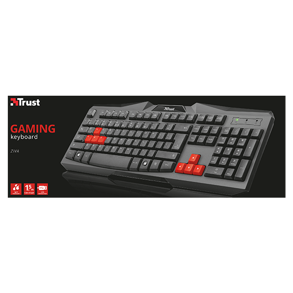 Trust Teclado Gaming Ziva ES