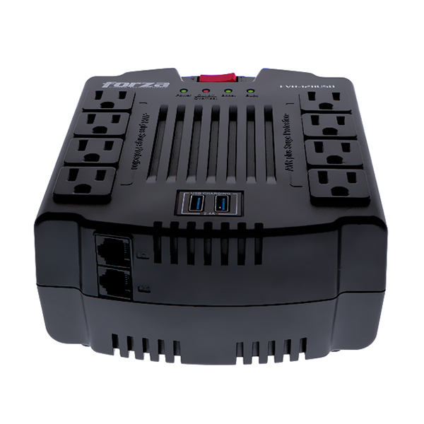 Regulador de Voltaje 1200VA AVR FVR-1211USB Forza