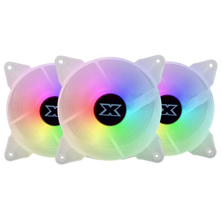 Kit de ventiladores CoolMoon RGB White x3 de 120MM + Control