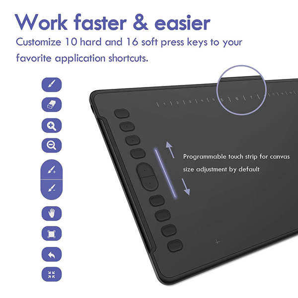 Tableta Digital Huion Inspiroy H1161