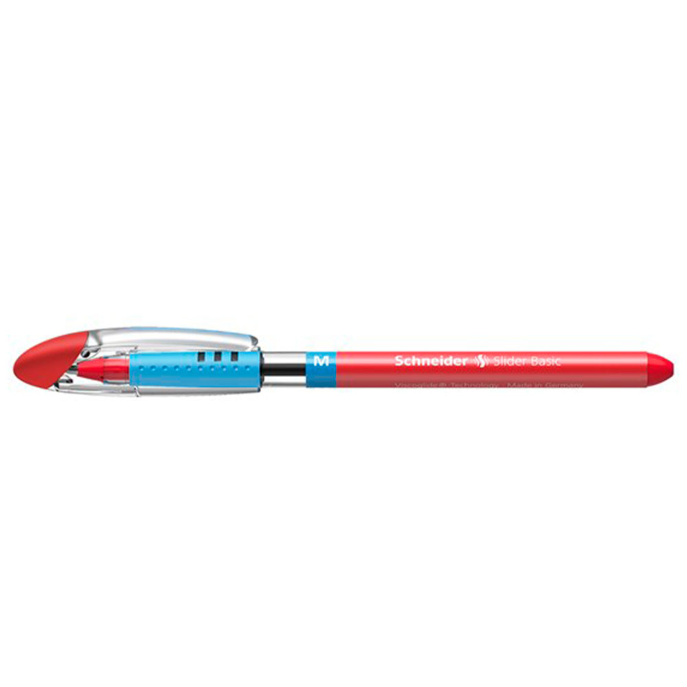 Bolígrafo Ballpoint Slider Basic Fino Rojo Schneider Made in Germany
