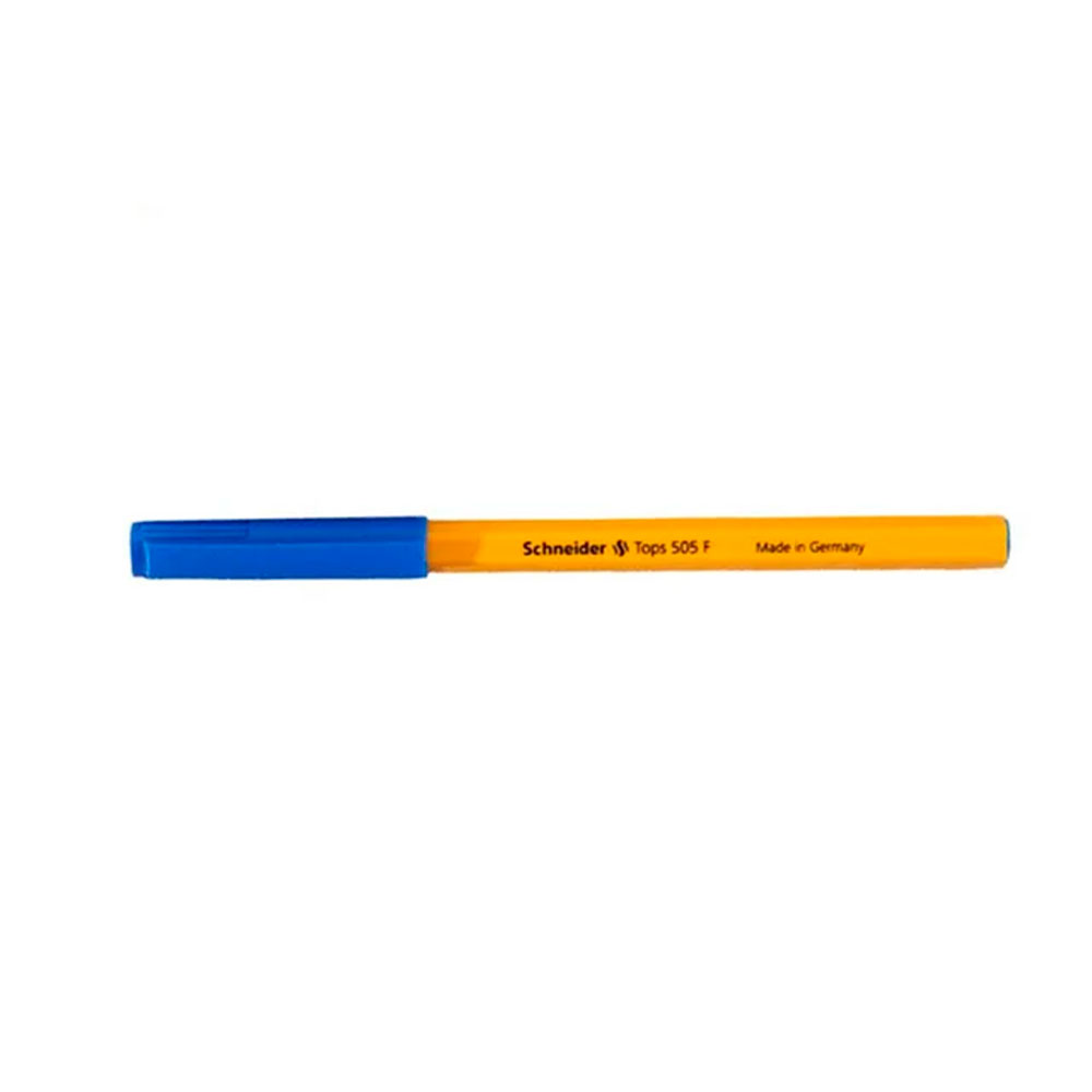 Bolígrafo Ballpoint Tops Schneider 505 F Punto Fino Azul Made in Germany