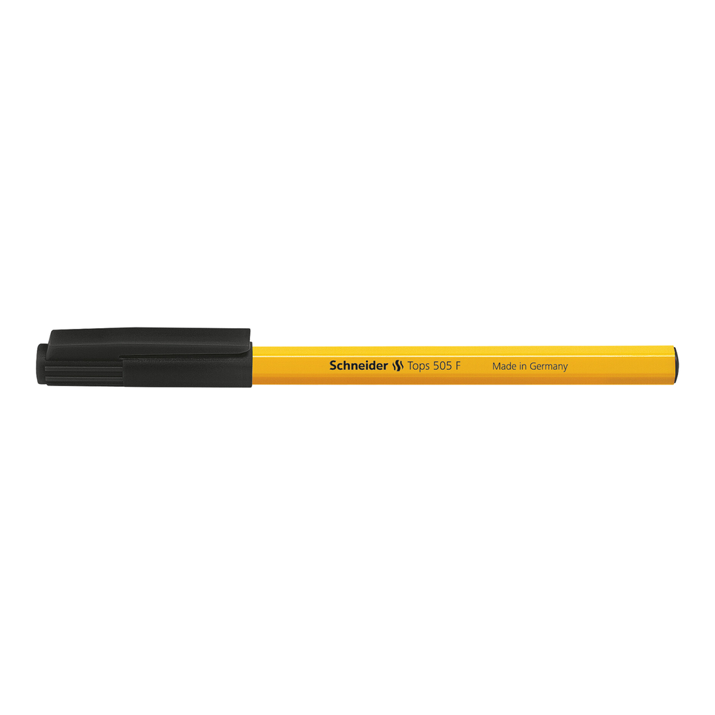 Bolígrafo Ballpoint Tops Schneider 505 F Punto Fino Negro Made in Germany