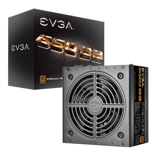 Fuente de poder 650B3 650W 80 Plus Bronze Full Modular EVGA