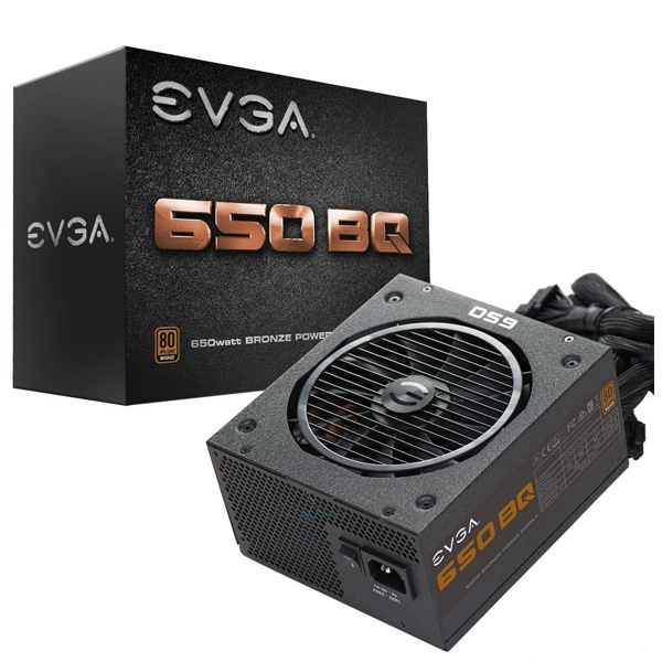 Fuente de poder 650BQ 650W 80 Plus Bronze Semi-Modular EVGA